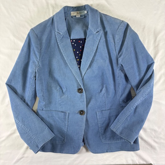 Boden Corduroy Blazer Jacket Petite 8 Casual Classic Preppy Academia Tailored - Picture 6 of 8
